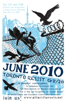 June 2010 poster: Toronto Resist G8/20