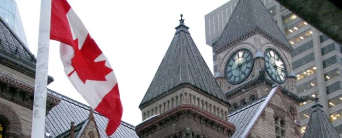 Canadian Flag, Old City Hall, Toronto